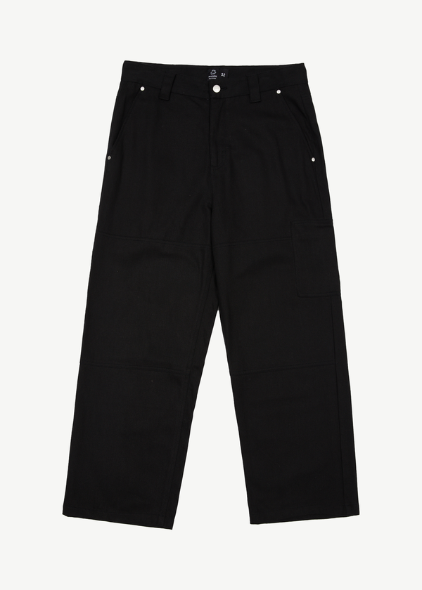afends Richmond - Canvas Workwear Pant Black