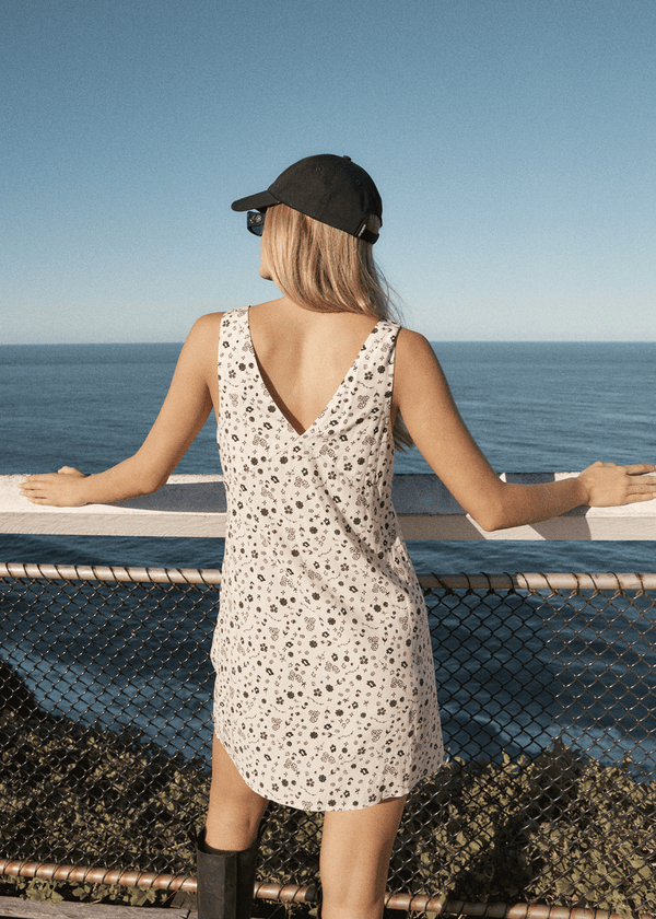 Afends Rooney - Mini Dress Sesame