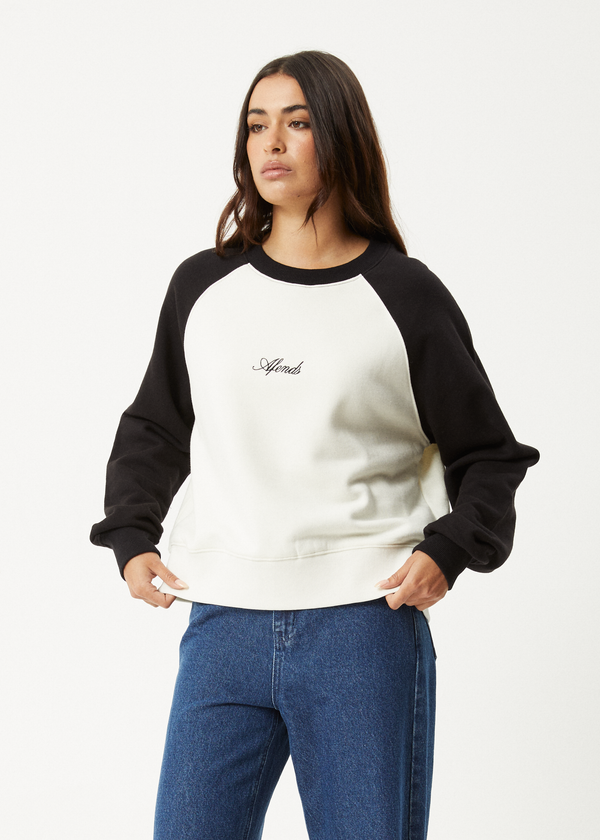 Afends Ryan - Crew Neck Jumper Black