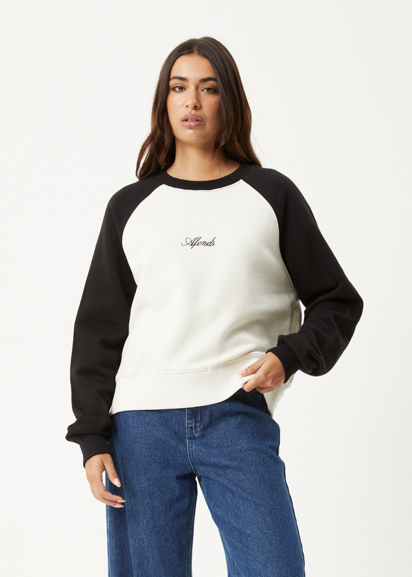 afends Ryan - Crew Neck Jumper Black