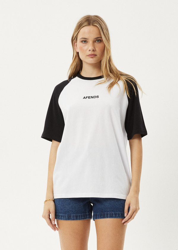 afends Ryan - Oversized Raglan Tee Black