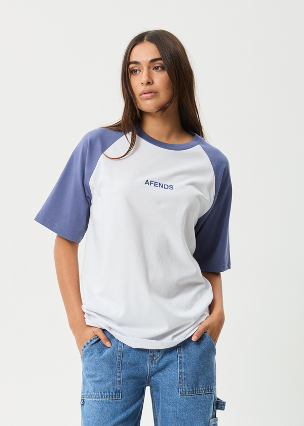 afends Ryan - Oversized Raglan Tee Marlin