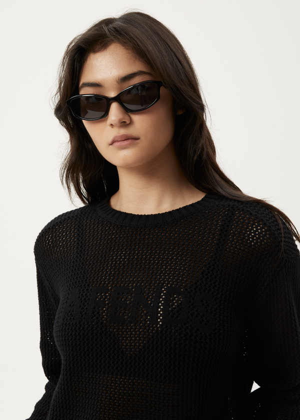 Afends Ryder - Knit Jumper Black