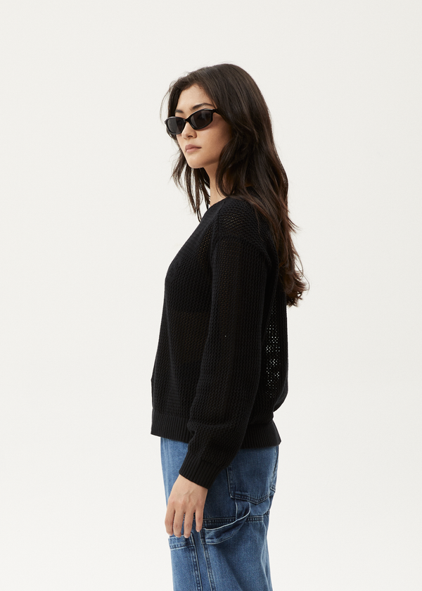 Afends Ryder - Knit Jumper Black