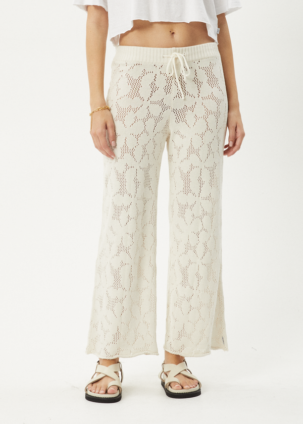 Afends Saint - Knit Pant White