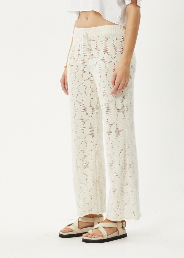 Afends Saint - Knit Pant White