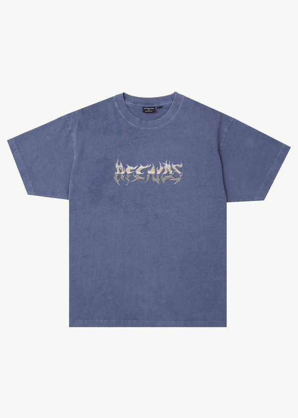 afends Scorched - Heavy Boxy Tee Washed Marlin