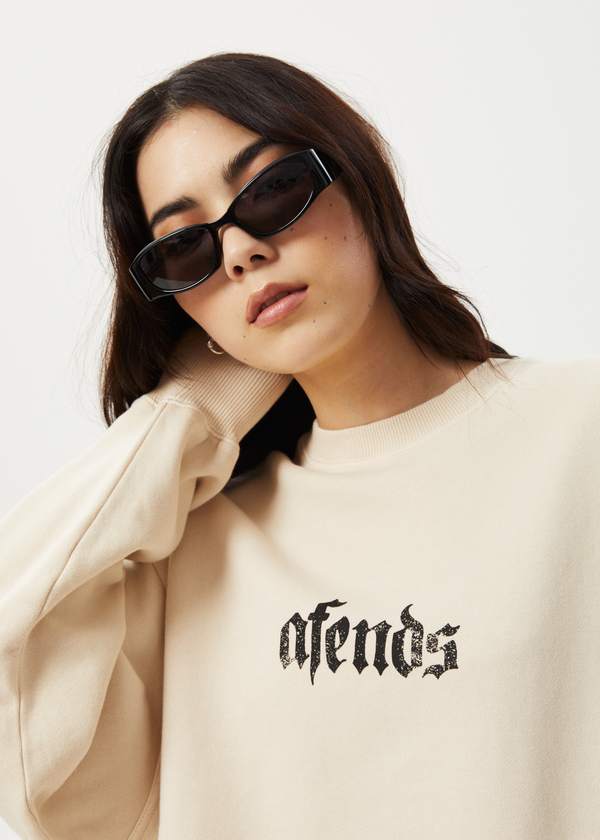 Afends Scorpio - Crew Neck Jumper Sand