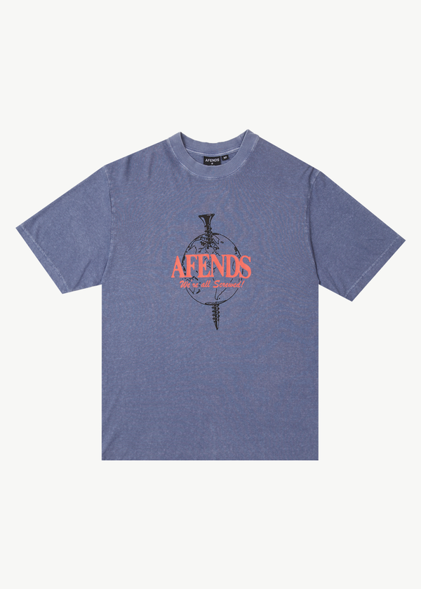 afends Screwed - Retro Tee Washed Marlin
