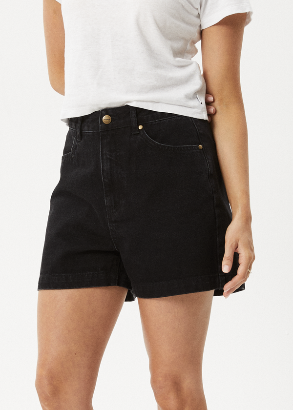 Afends Seventy Threes - Denim Short Washed Black