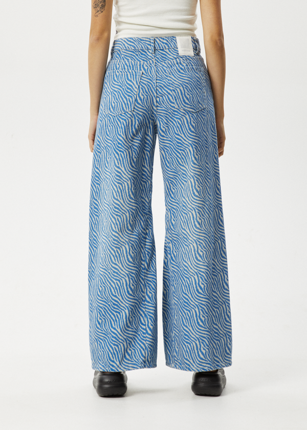 Afends Shadows Gigi - Denim Flared Jean Arctic