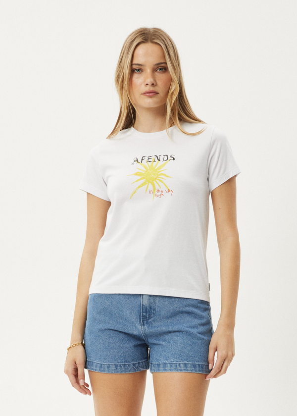 afends Sky High - Regular Tee White