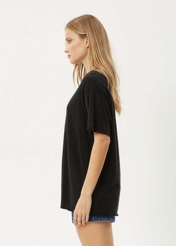 Afends Slay - Oversized Tee Black