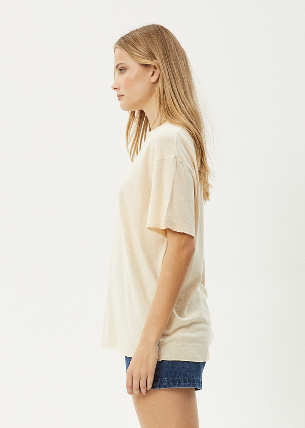 Afends Slay - Oversized Tee Sand
