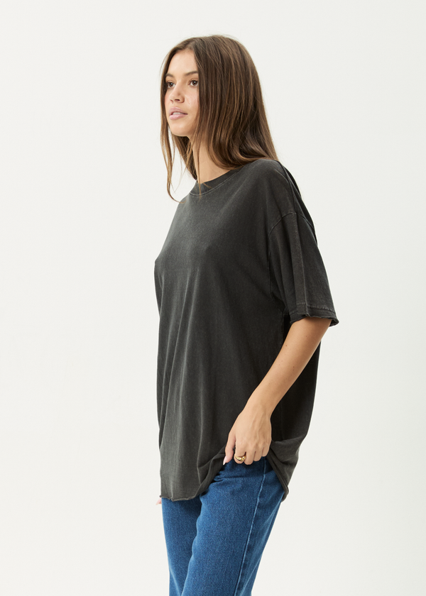 Afends Slay - Oversized Tee Stone Black