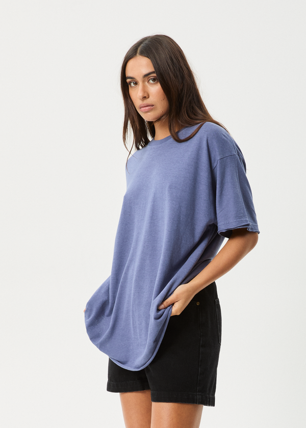 Afends Slay - Oversized Tee Washed Marlin