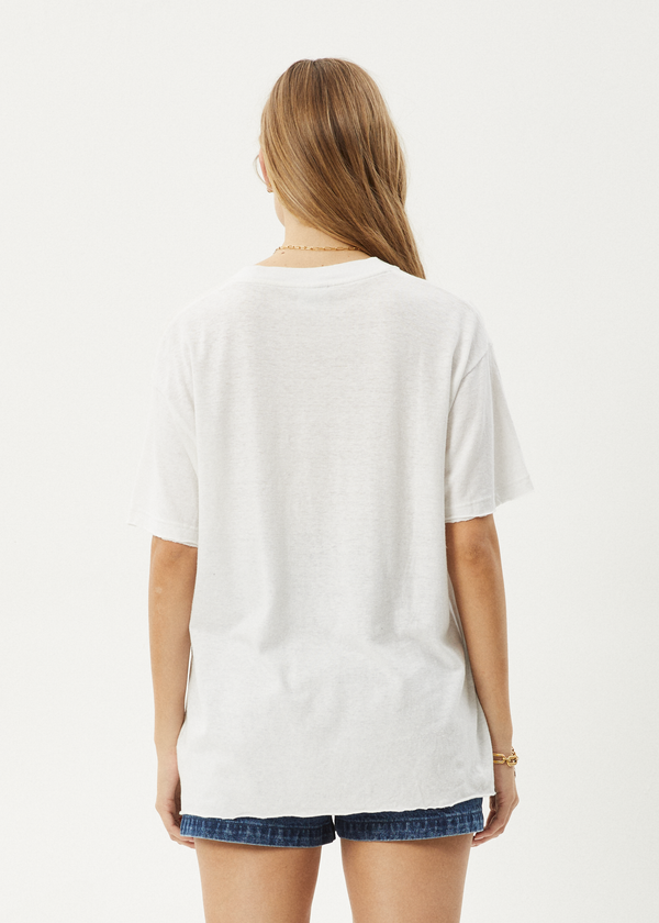 Afends Slay - Oversized Tee White