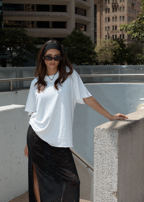 afends Slay - Oversized Tee White