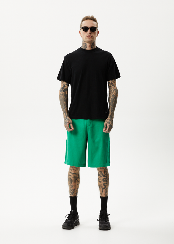 Afends Sleepy Hollow - Twill Workwear Short Forest