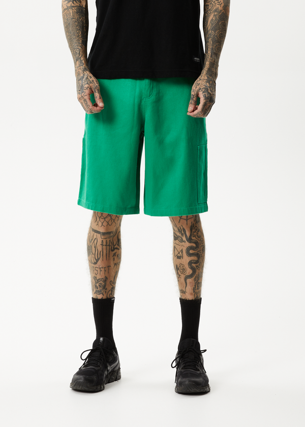 Afends Sleepy Hollow - Twill Workwear Short Forest