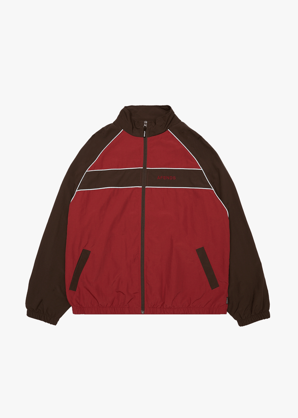 afends Spicy - Sports Spray Jacket Burgundy