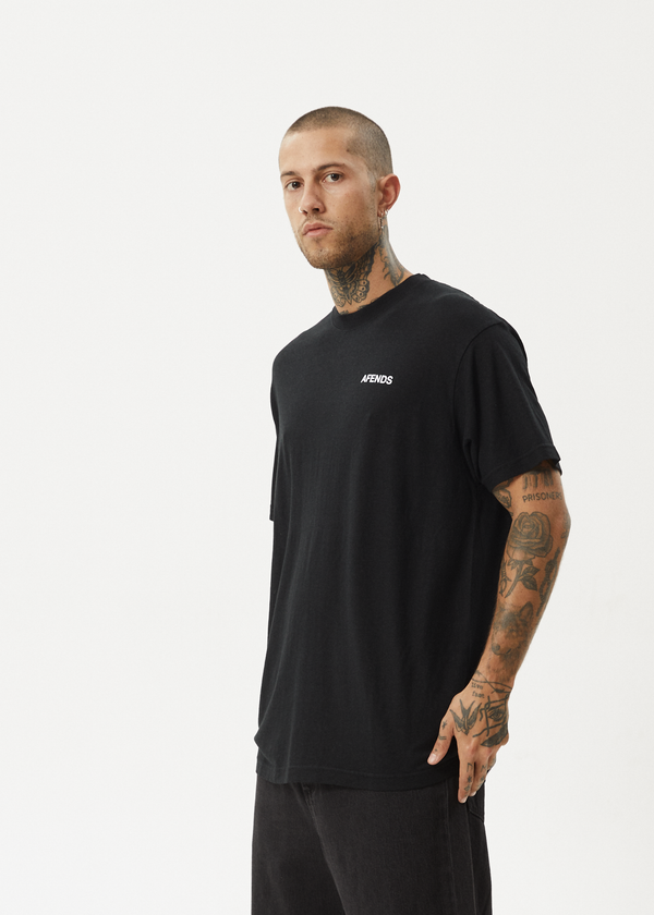 Afends Staple - Boxy Tee Black