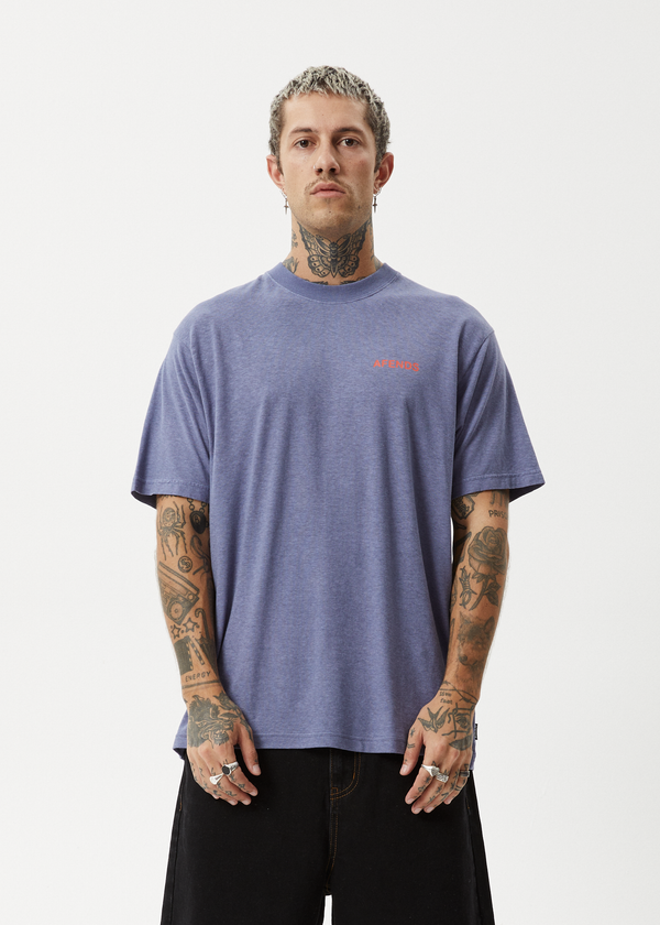 Afends Staple - Boxy Tee Washed Marlin