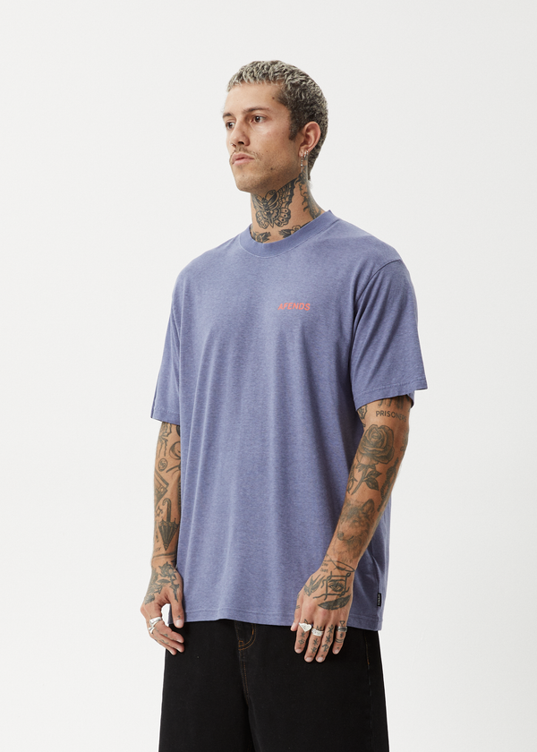 Afends Staple - Boxy Tee Washed Marlin