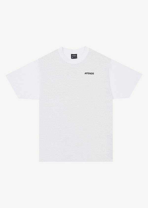 afends Staple - Boxy Tee White / Black