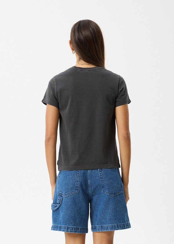 Afends Sun Siren - Regular Tee Stone Black