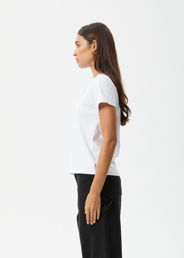 Afends Sun Siren - Regular Tee White