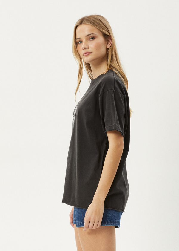 Afends Sunny - Oversized Tee Stone Black