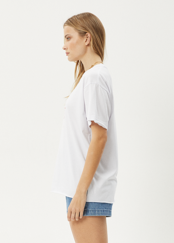 Afends Sunny - Oversized Tee White