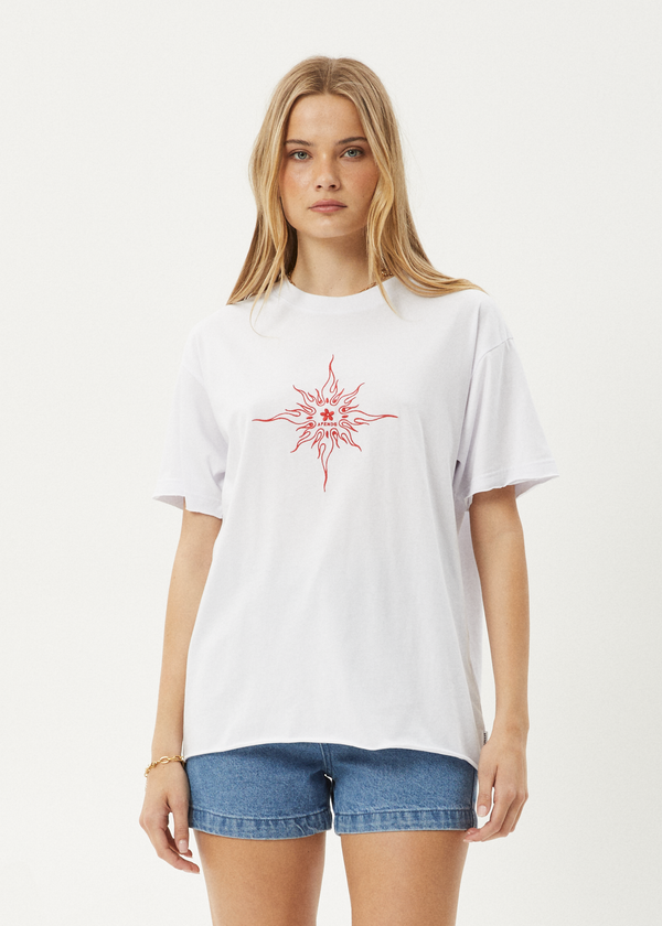 afends Sunny - Oversized Tee White