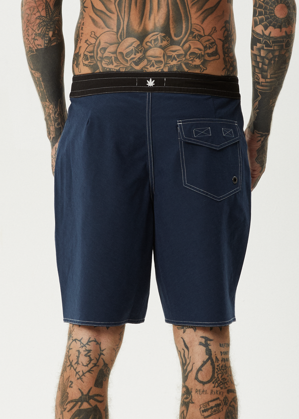Afends Surf Related - Fixed Waist Boardshort 20" Navy