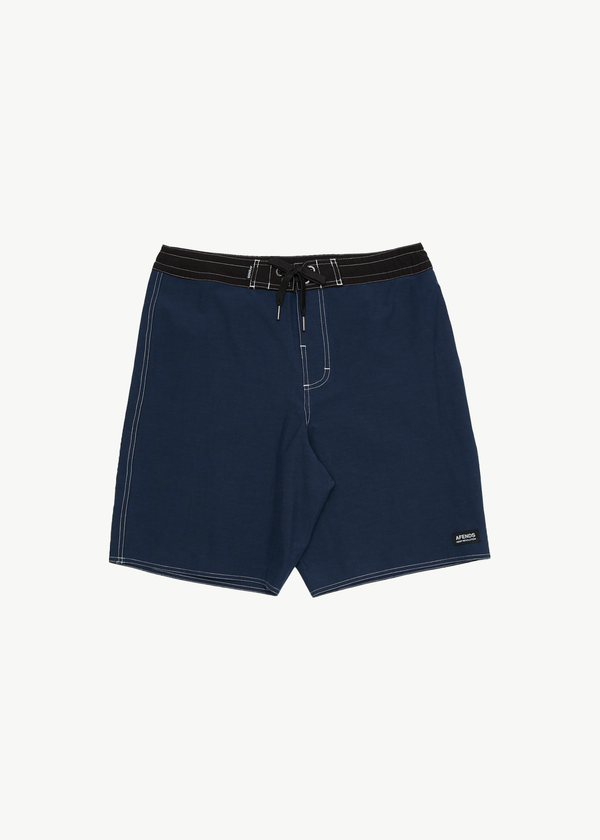 afends Surf Related - Fixed Waist Boardshort 20" Navy