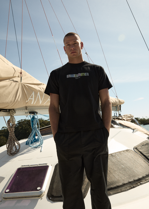 Afends Take A Trip - Boxy Tee Black