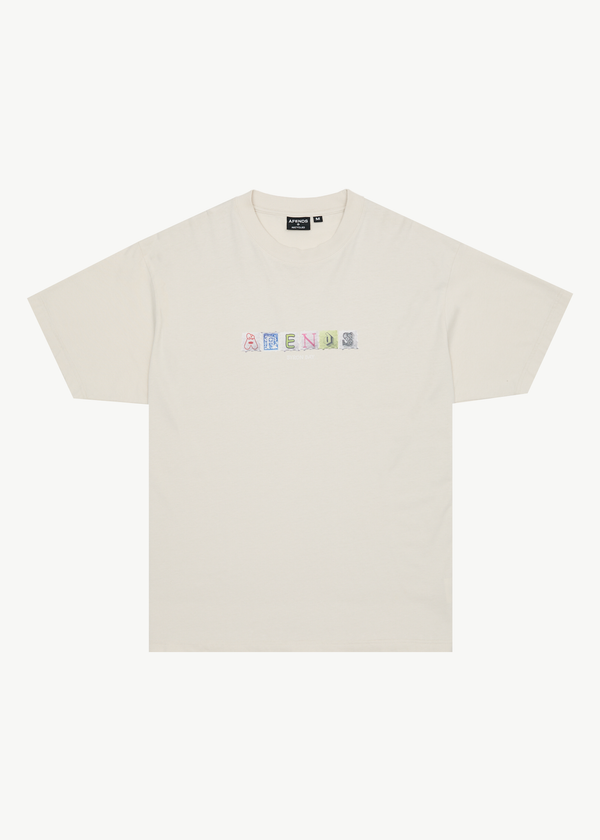 afends Take A Trip - Boxy Tee Moonbeam