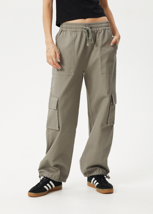 Afends Tasman - Cargo Pant Grey Olive