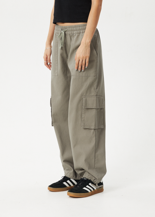 Afends Tasman - Cargo Pant Grey Olive