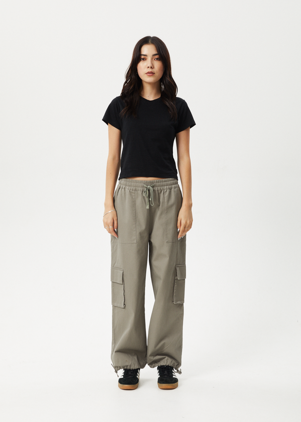afends Tasman - Cargo Pant Grey Olive