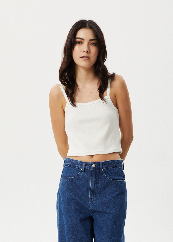 Afends Taylor - Rib Singlet White