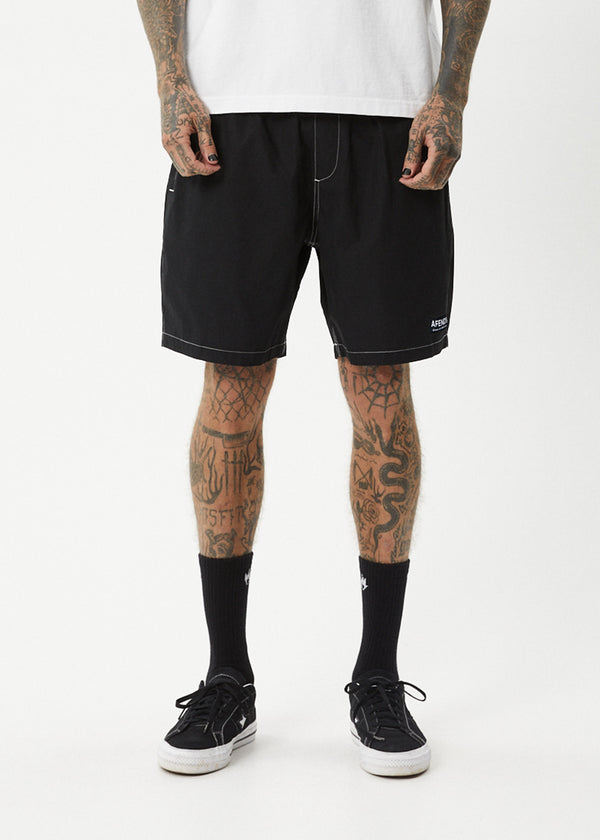 Afends The Dopamine - Swim Short 18" Black