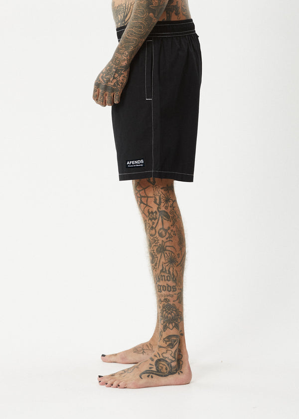 Afends The Dopamine - Swim Short 18" Black