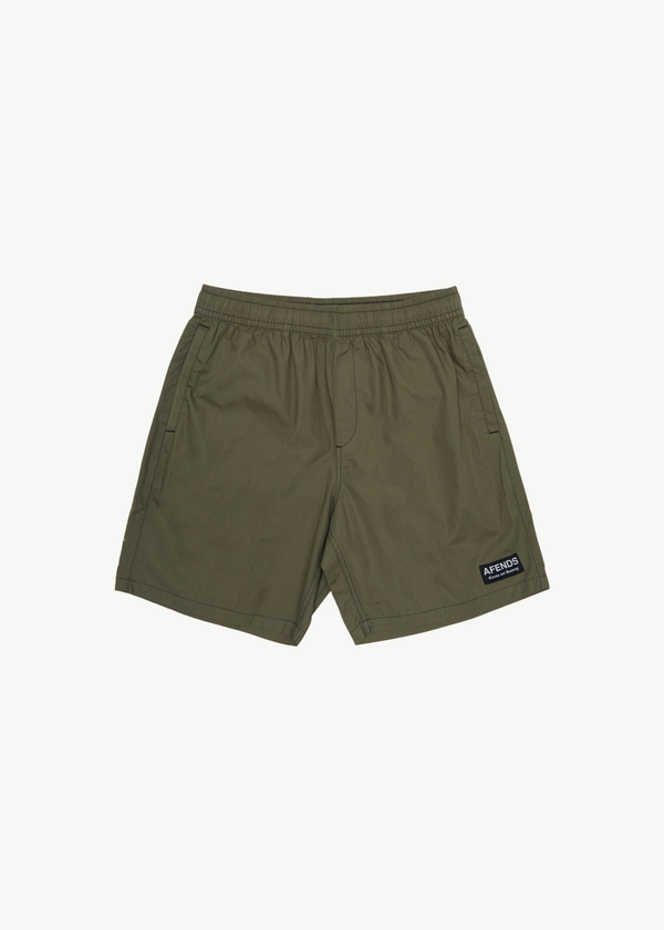 afends The Dopamine - Swim Short 18" Olive