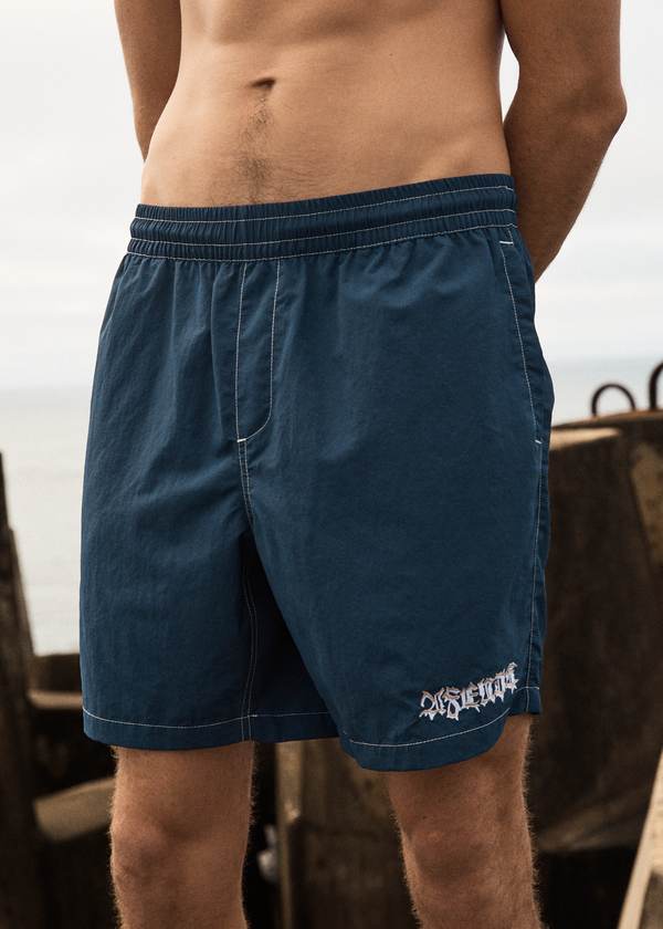 Afends Thorny - Baywatch Swim Short 18" Navy