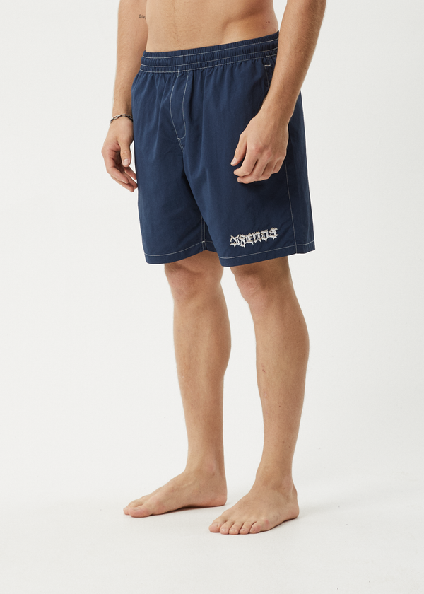 Afends Thorny - Baywatch Swim Short 18" Navy