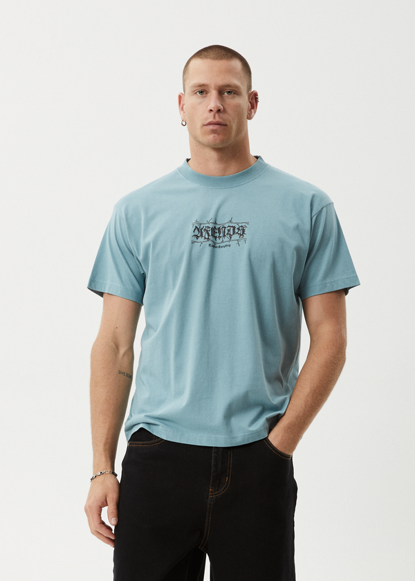 Afends Thorny - Boxy Tee Ocean Spray