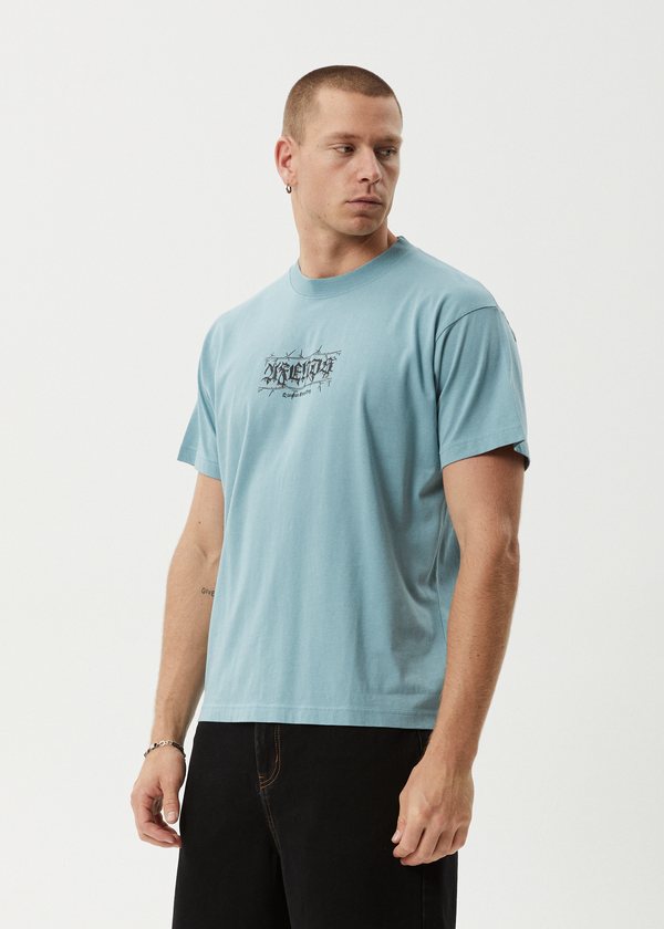 Afends Thorny - Boxy Tee Ocean Spray