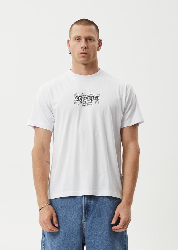 Afends Thorny - Boxy Tee White